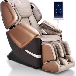 MYNTA 2025 4D Massage Chair for Full Body, 4D+2D Dual Mechanism with Waist & Shawl Heating, Zero Gravity Recliner Foot & Calf Massage, Extended SL-Tra