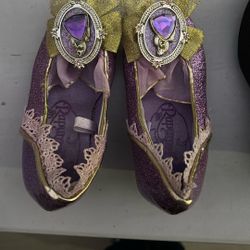 Disney TANGLED RAPUNZEL Shoes Heels- Girl 7/8 Toddler