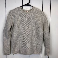 Levi' s Wool Cable Knit Sweater Sz S