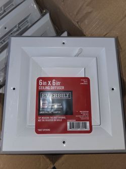 6" x 6" Square 4 Way Ceiling Diffuser $20 ea. Brand New ( Price is Firm)