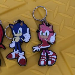 Sonic & Friends Rubber Keychain 