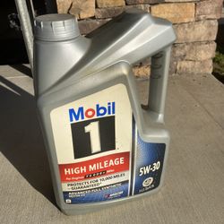 Mobil 1 Synthetic 5W-30 High Mileage 5 Quarts
