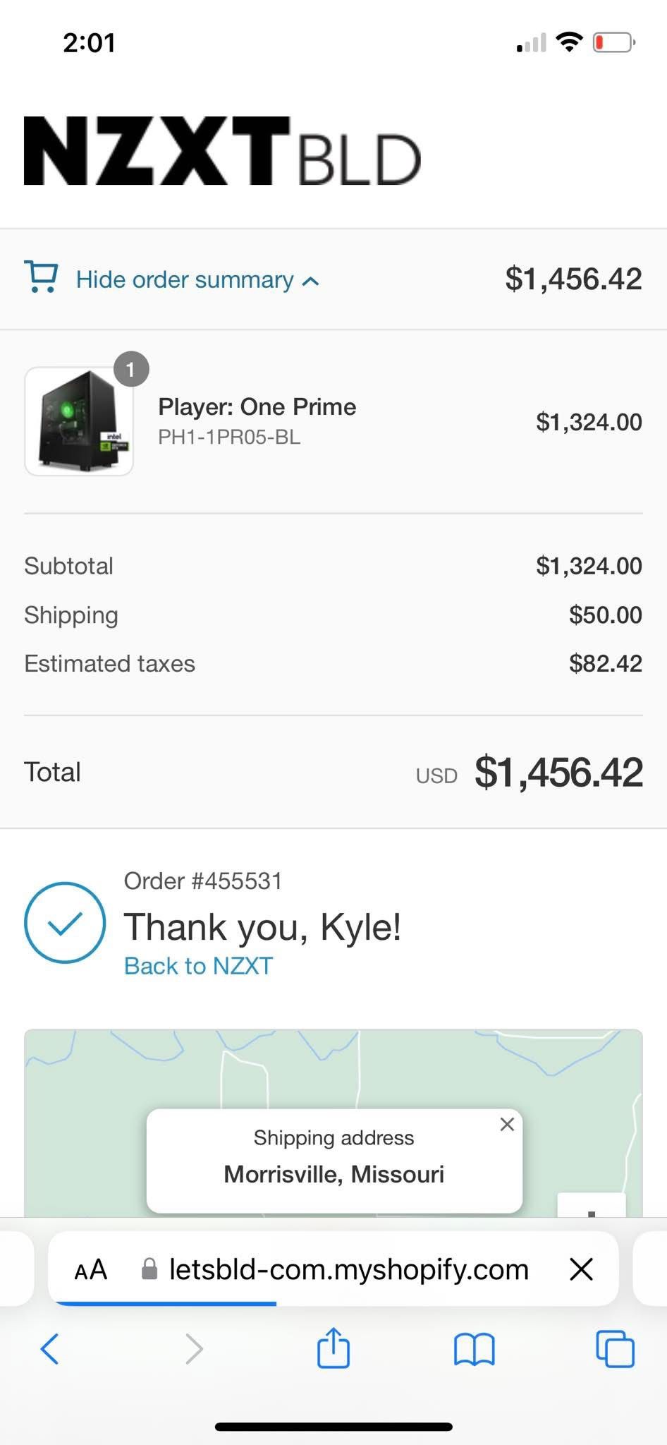 Player 1 Prime Nzxt Gaming Pc