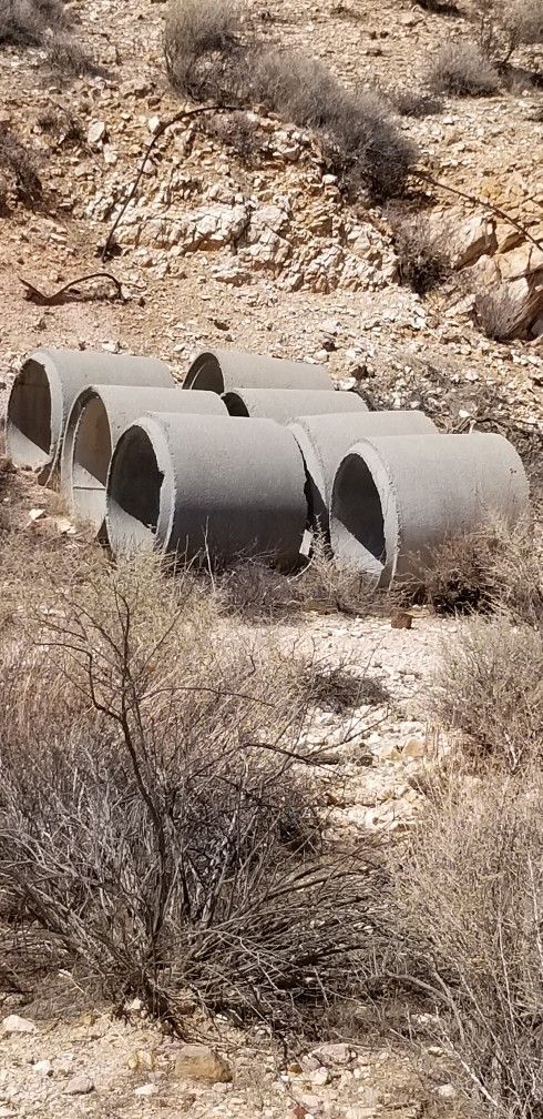 Concrete Storm Drains Good For Fire Pits.