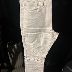All White Flare Jeans Size 30 Men