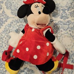 Disney Parks Backpack Minnie Mouse Doll Plush Adjustable Straps 21"