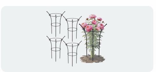 4-Pack Peony Plant Supports – 12.5” x 24”