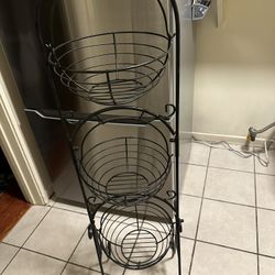 3 Tier Wire Storage Basket 