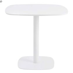 Roomnhome 31.5 X 31.5'' White Square Table with 0.7'' Thickness MDF top