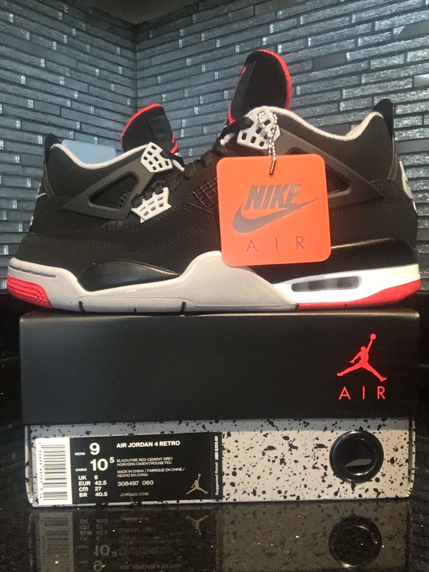Nike Air Jordan Retro 4 size 9