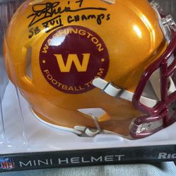 Autographed  Joe  Theismann Mini Helmet