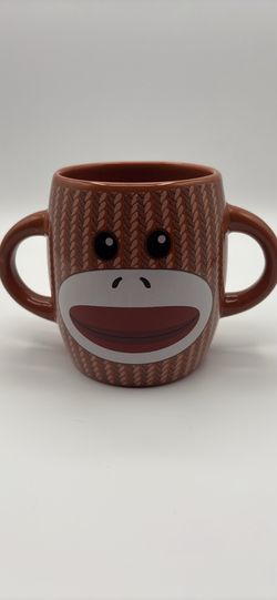Sock Monkey Coffee Mug – Double Handle
