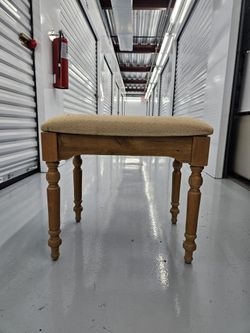 Wooden Upholstered Stool