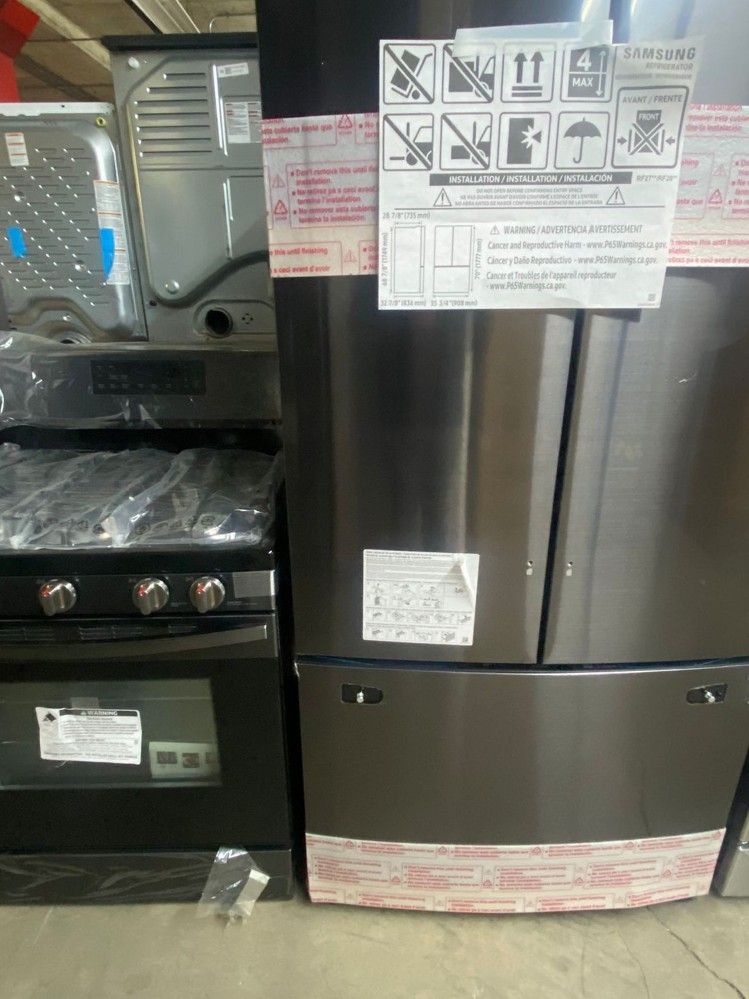 Samsung 2pc Kitchen Set-Black Stainless Steel 0TUU