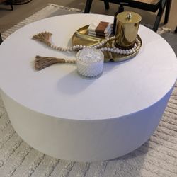 Cast Iron Coffee Table With Stone Texture  