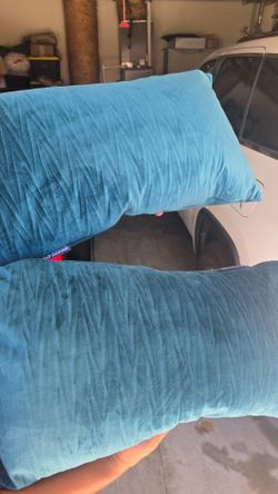 Teal pillows