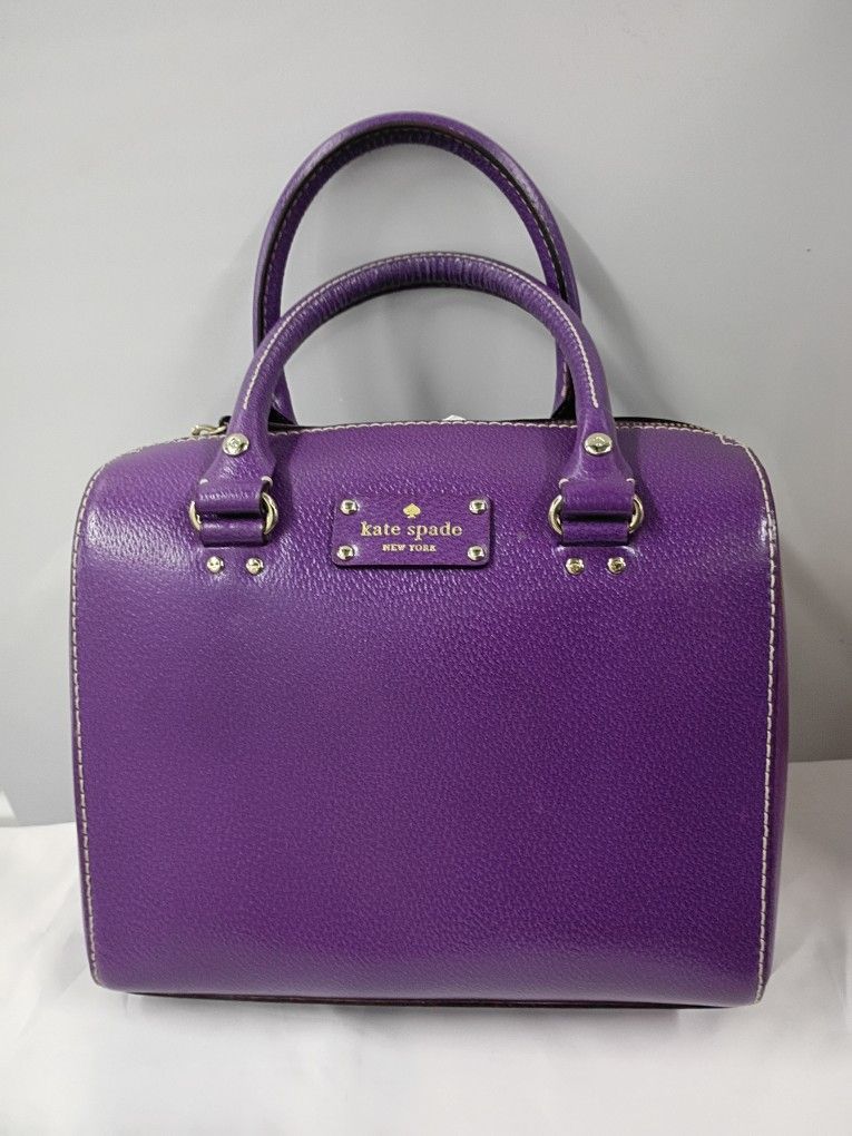 Kate Spade Top-Handle Bag For Women {Plumberry, Leather}