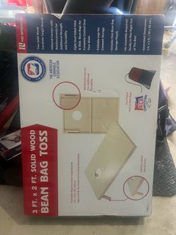 Brand New MD Sports Solid Wood Cornhole / Bean Bag Toss Set In Box