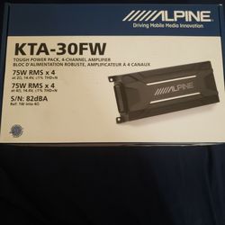 Brand New Alpine KTA-30FW Waterproof 4 Channel Amplifier