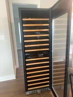 Wine Enthusiast 428-Bottle Built-In/Freestanding Wine Refrigerator – Premium Stainless Steel