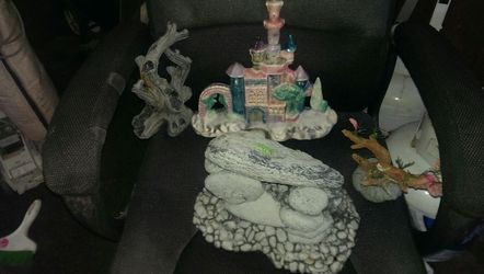 4 piece aquarium decor for large tank