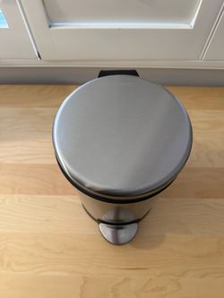 simplehuman 4.5L Stainless Steel Bathroom Trash Can with Lid