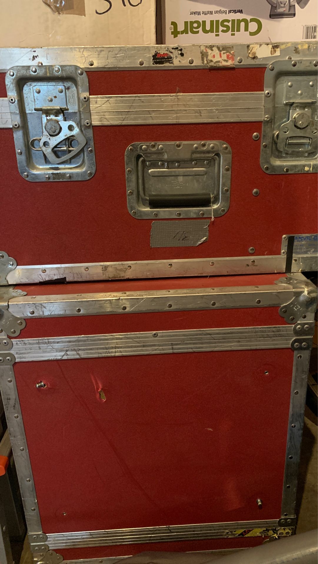 Two Anvil Utility Supply Road Trunks Luggage 2 total
