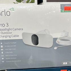 arlo Pro 3 Floodlight Camera + Outdoor Charging Cable $179.99