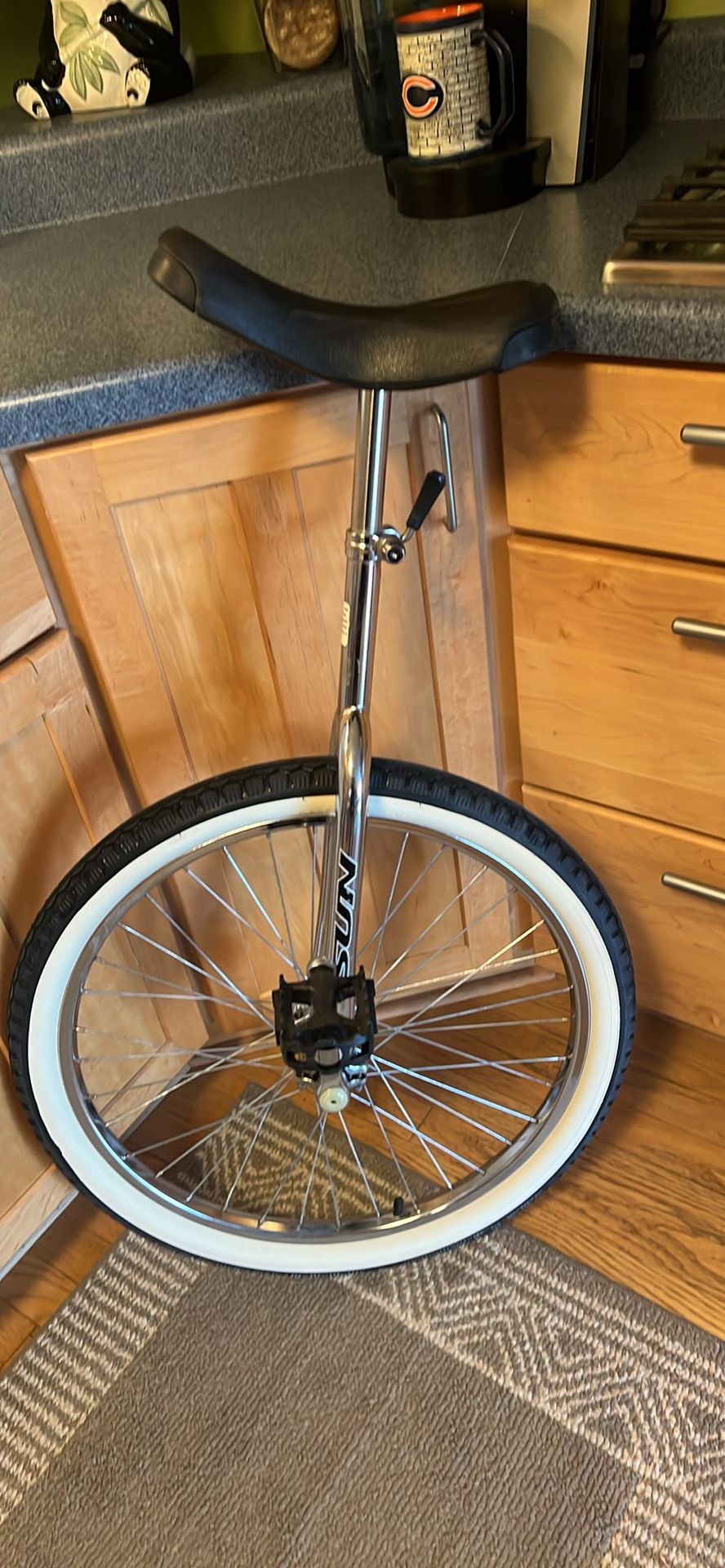 Sun Bicycles Classic Unicycle 24. 24in Unicycle 22in Matte Black Overall great shape. Small crack inside of seat, but barely used Retails $169 Asking