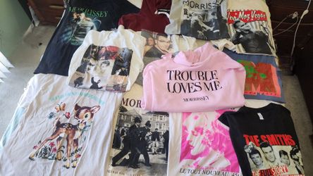 Morrissey  The Smiths Unisex Band Tshirt Hoodie Cotton Lot