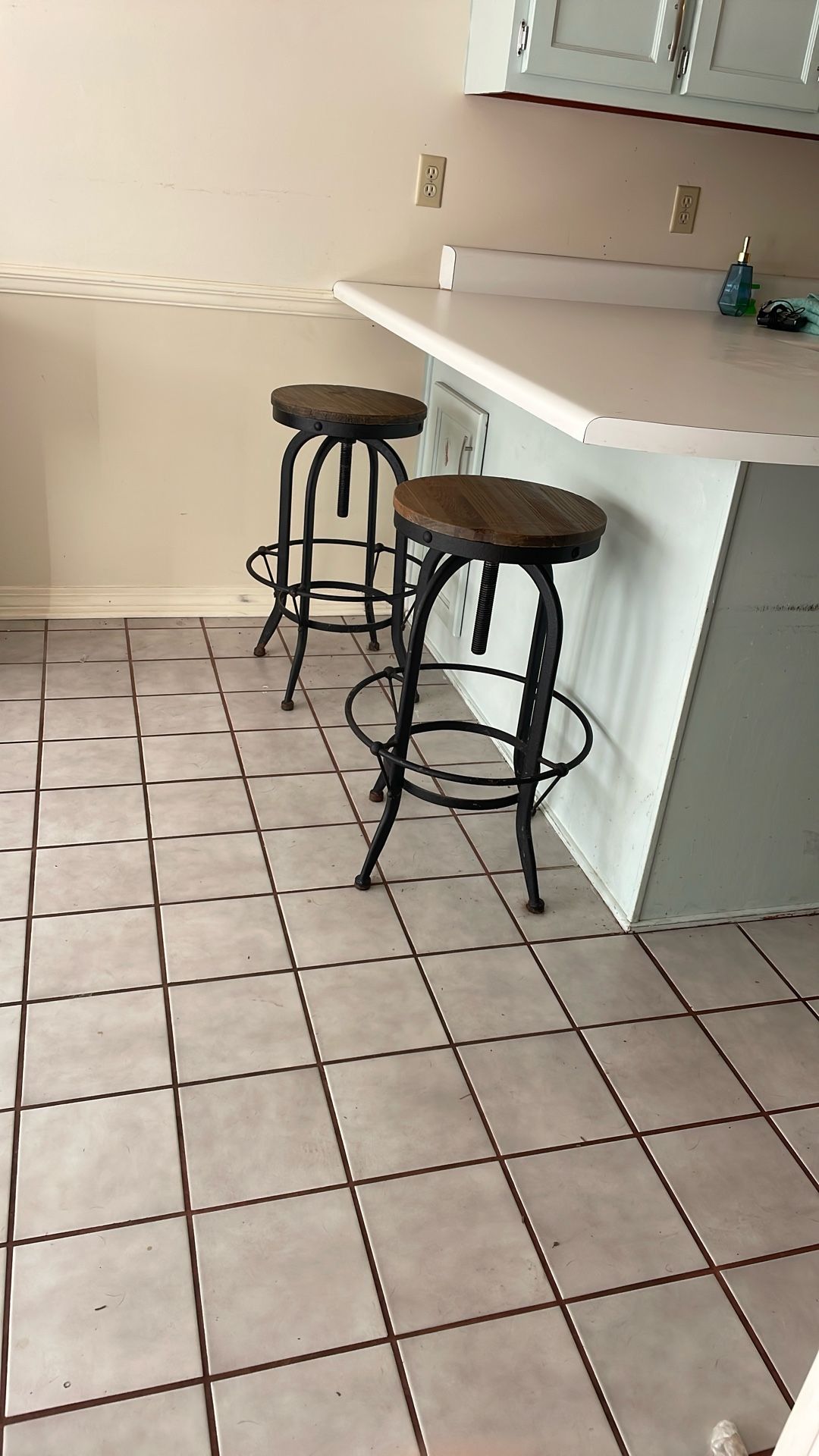 Leary Reclaimed Wood Swivel Counter Bar Stools
