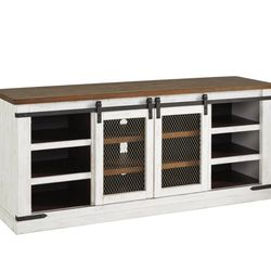 Wystfield White/Brown 70" TV Stand

