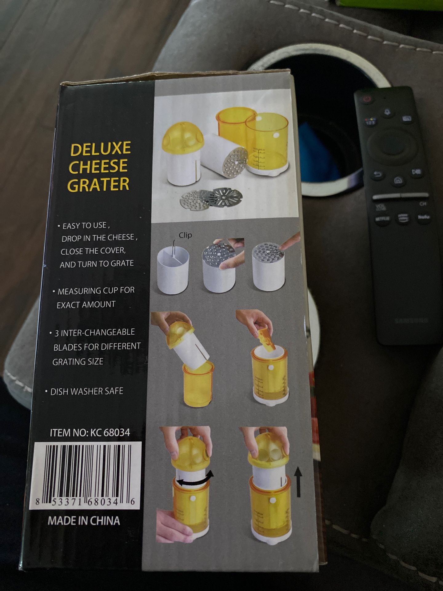 Deluxe cheese grater.