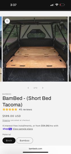 Toyota Tacoma bed platform