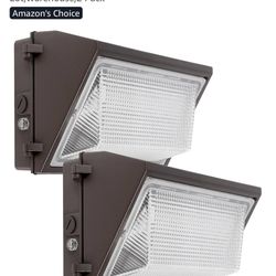 💡 100W LED Wall Pack Lights (2 Pack) – Super Bright 13,000Lm each, 5000K daylight 🌞. 🌙 Built-in Dusk to Dawn Sensor – auto ON/OFF.