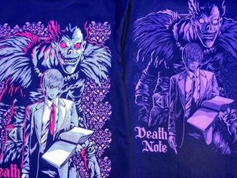 DEATH NOTE T-SHIRTS SIZES AVAILABLE M,L$20.00
