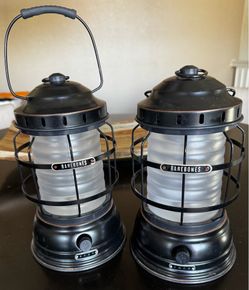 Two (2) Barebones Forest Lanterns - Antique Bronze