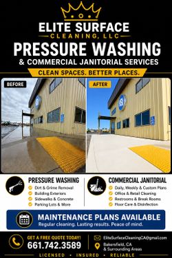 Pressure Wash, Window Cleaning and Janitorial