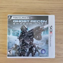 Nintendo 3ds Ghost Recon Shadow Wars