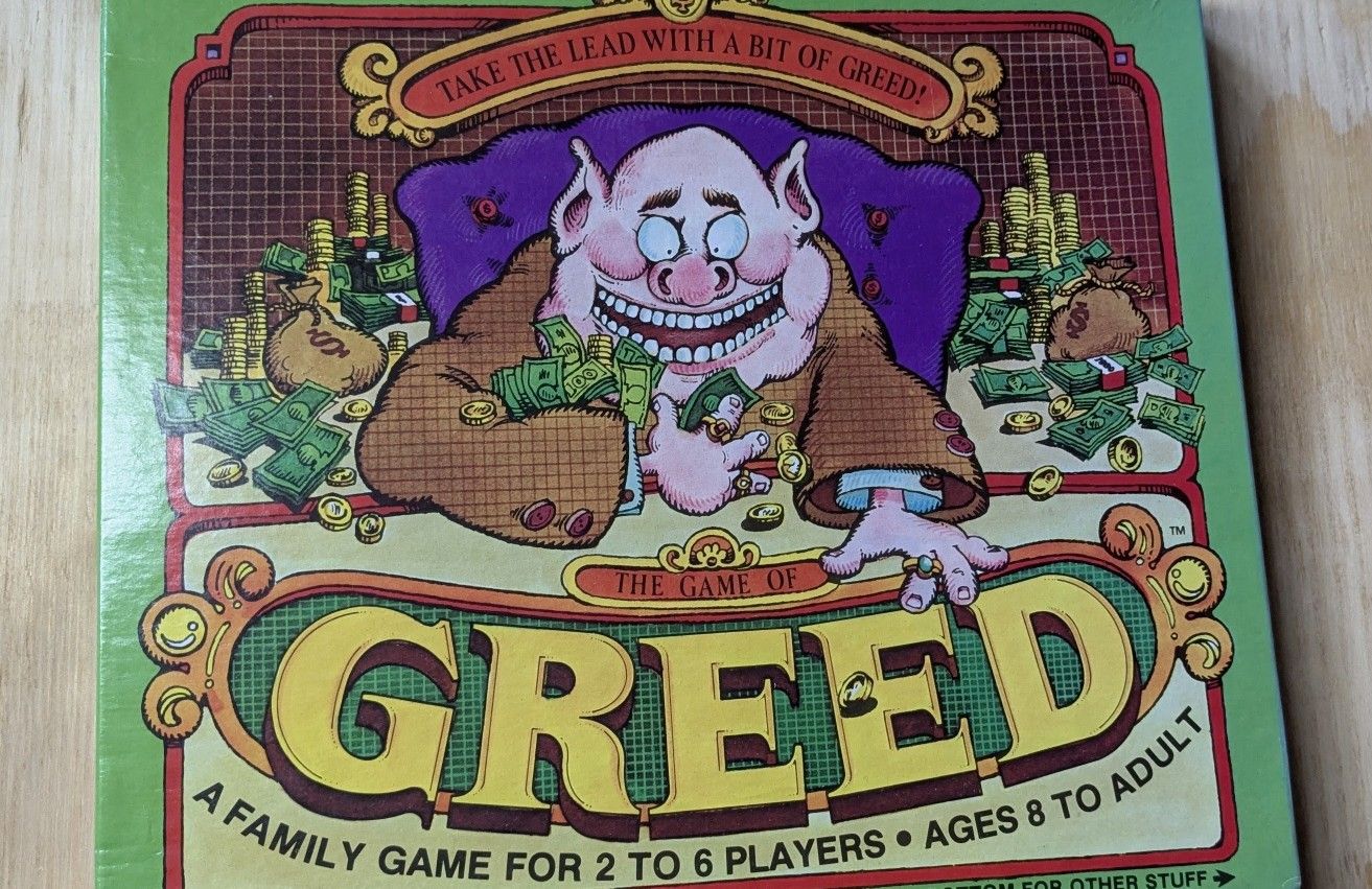 Greed Board Game New Open Box
