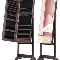 Jewelry Cabinet With Full Length Mirror 