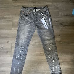 Purple jeans