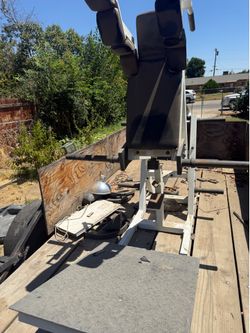 York barbell squat machine.