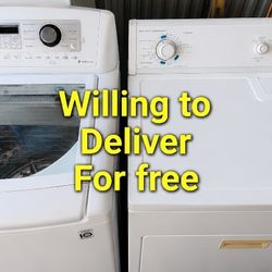 LG Top Load Washer & Roper Gas Dryer Set – Excellent Working Condition – Delivery Available