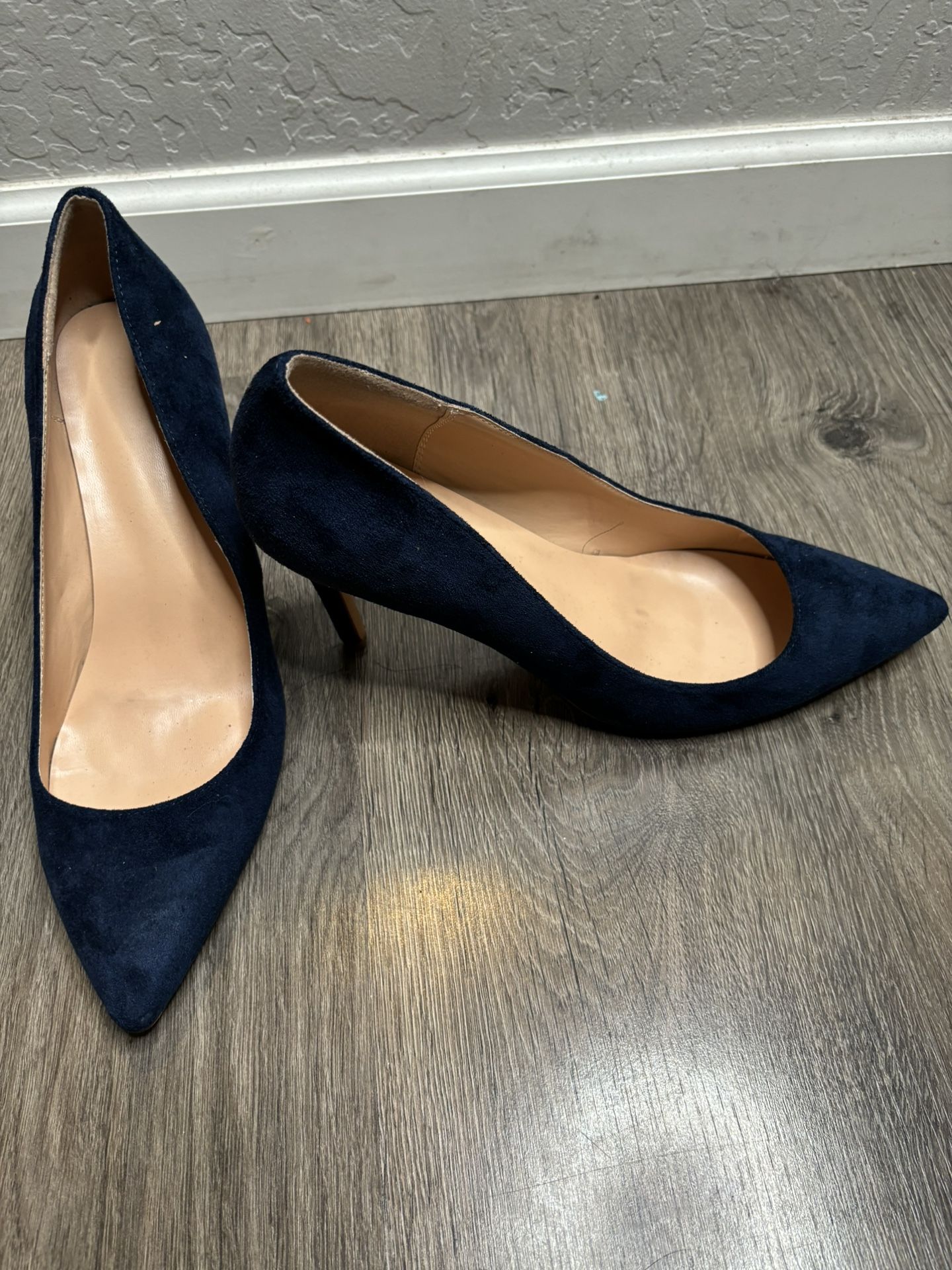 Blue Suede Heels Size 12 