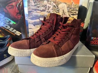 Nike SB Zoom Blazer Mid Premium 'Maroon Patchwork' - Size 10.5