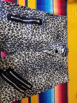 Siren clothing leopard pants size 34