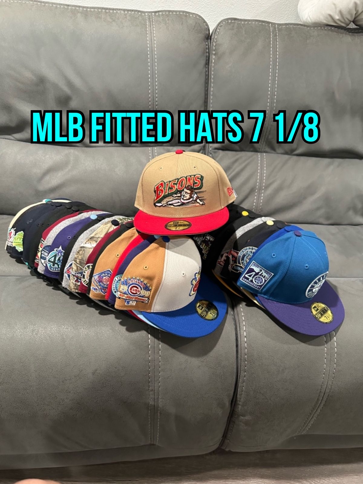 MLB New Era 59fifty Fitted Hats Reg Hats And Non Patch Multi Color  Size  7 1/8