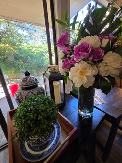 Decorative Floral Arrangement and Accessories