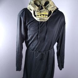 Skeleton Mask And Robe One Size Costume